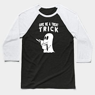 TREATS - White Baseball T-Shirt